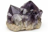 Deep Purple Amethyst Crystal Cluster With Large Crystals #223290-1